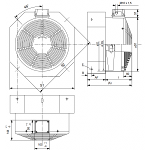 Wistro - Cooling Fan, ABB M2AA (Bg 225-250)